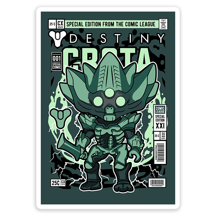 Crota Destiny pop Art Sticker
