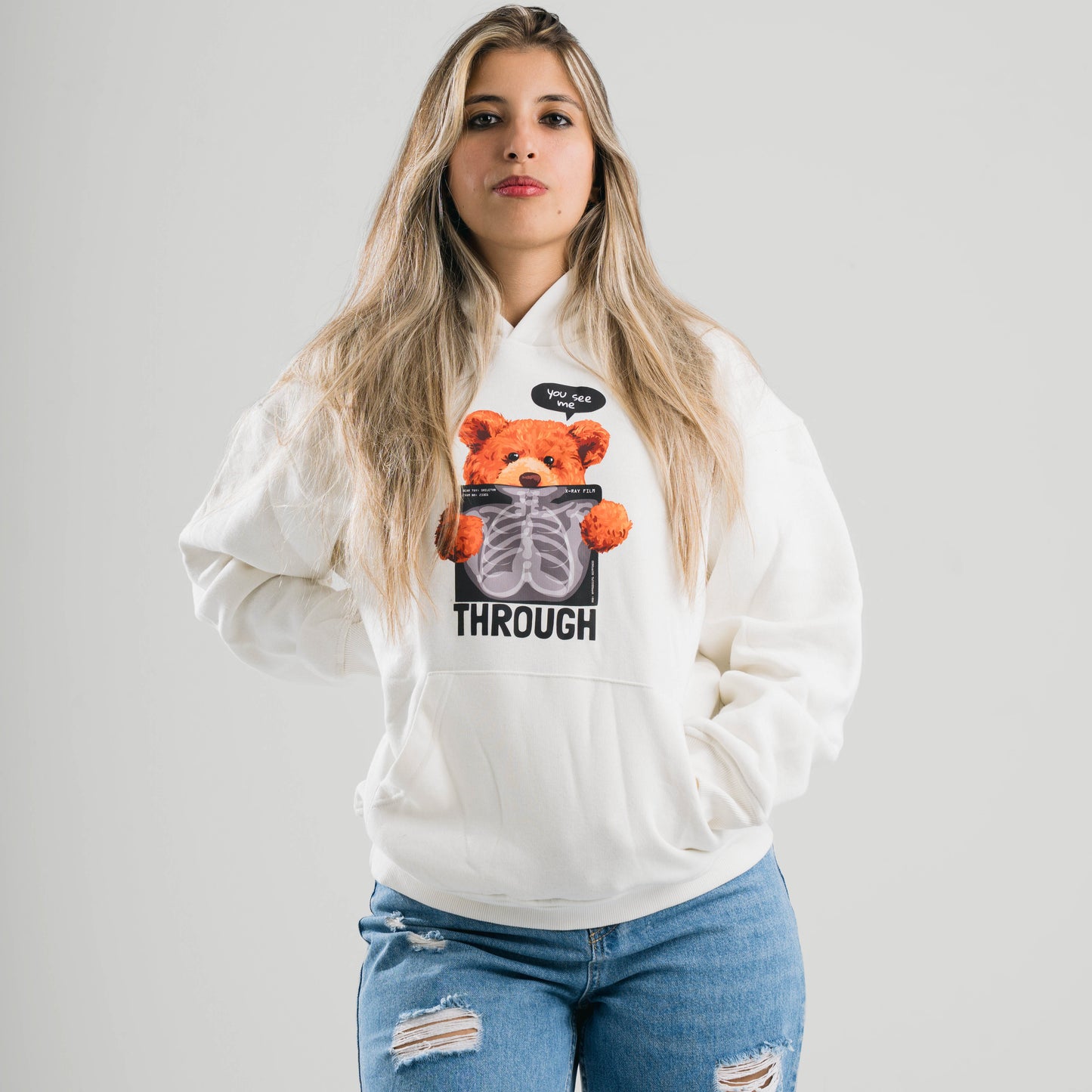 See Throw Bear Oversize Hoodie
