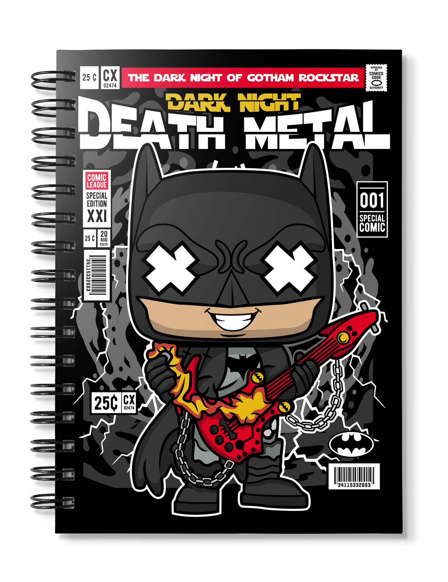 Batman Death Metal pop Art Notebook