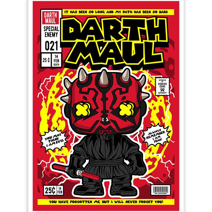 Darth Maul pop Art Sticker