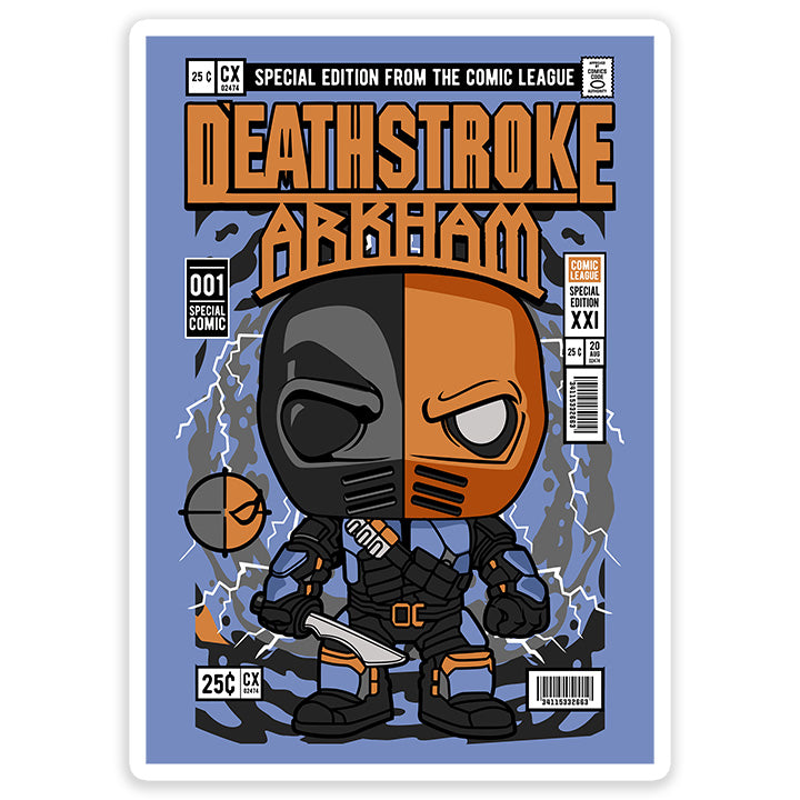 Death Stroke pop Art Sticker