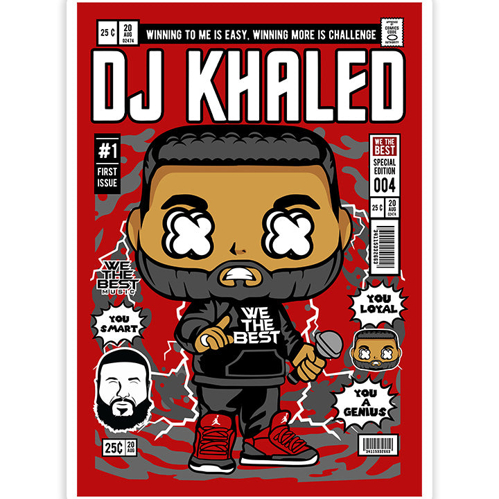 Dj Khaled pop Art Sticker