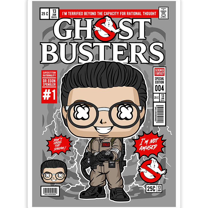 Dr Egon Spengler Ghostbusters pop Art Sticker