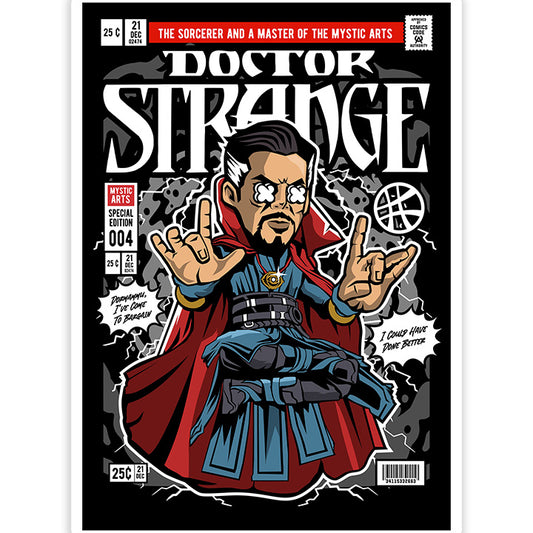 Dr Strange pop Art Sticker