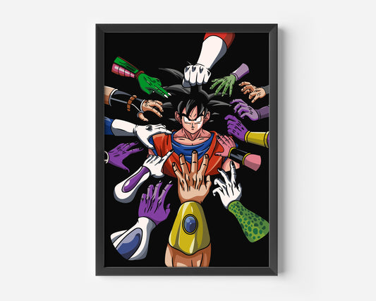Dragon Ball Z Goku enamino's Poster