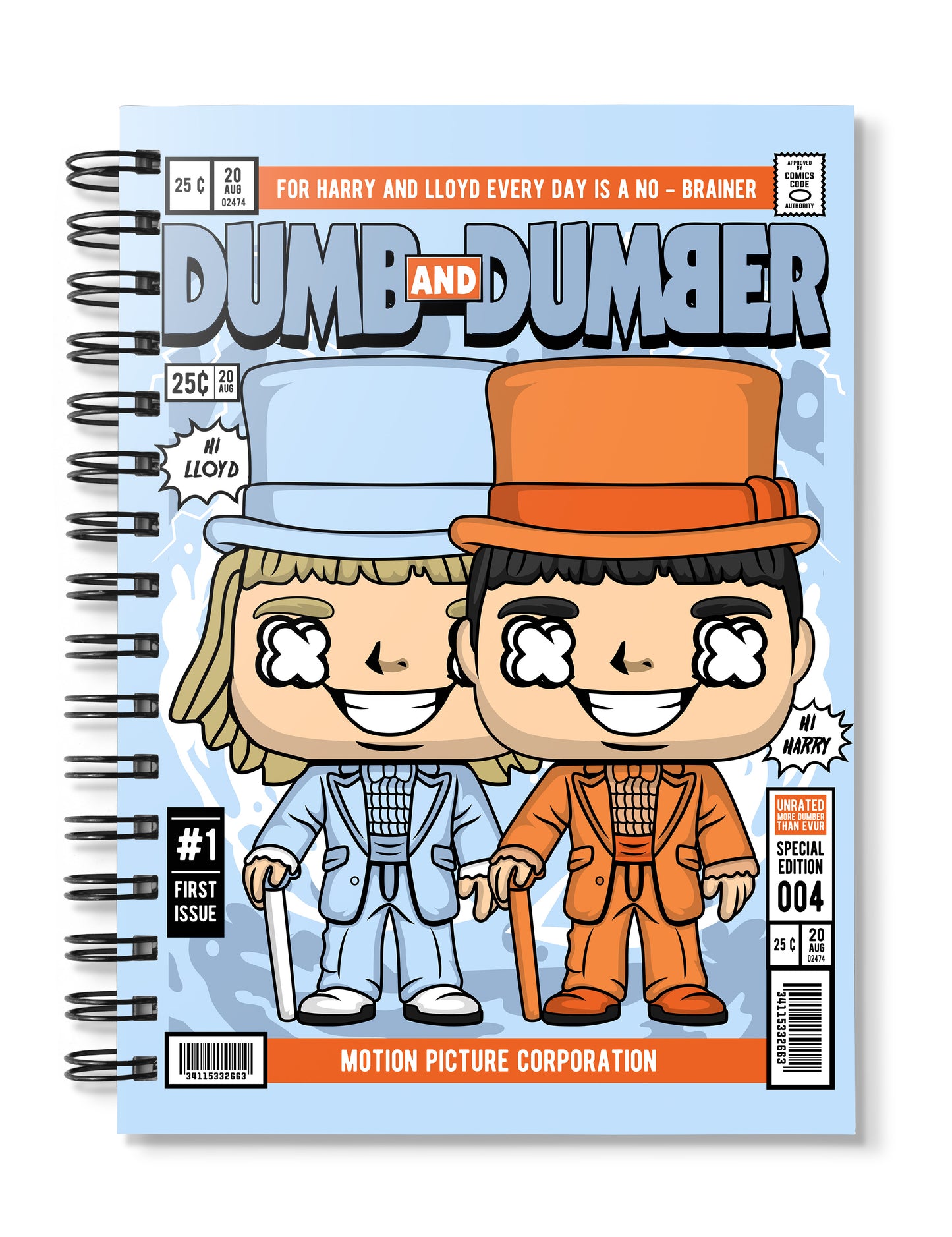 Dumb And Dumber Pop Art Notebook