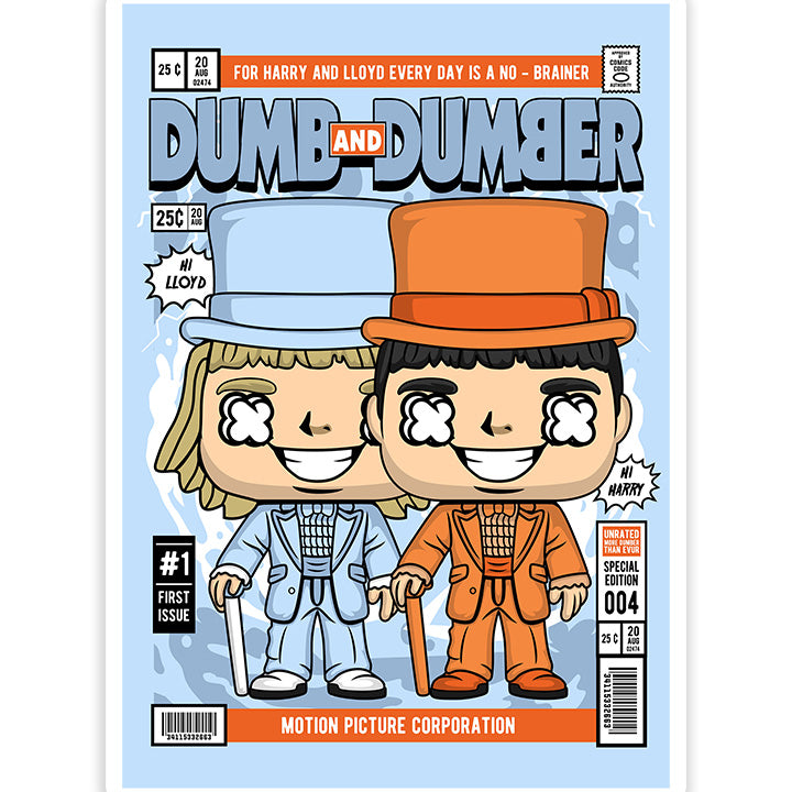 Dumb And Dumber pop Art Sticker