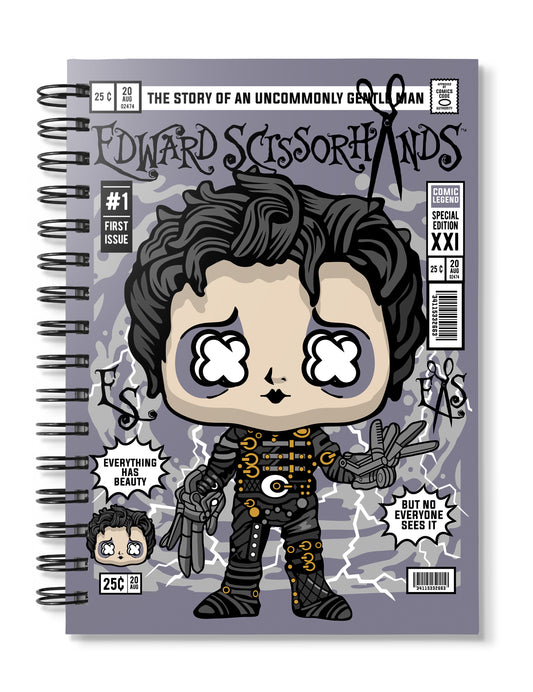 Edward Scissorhands Pop Art Notebook