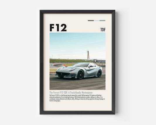 Ferrari F12tdf Poster