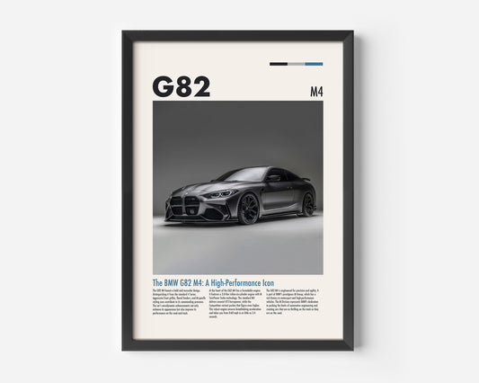BMW M4 Series Coupé G82 Poster