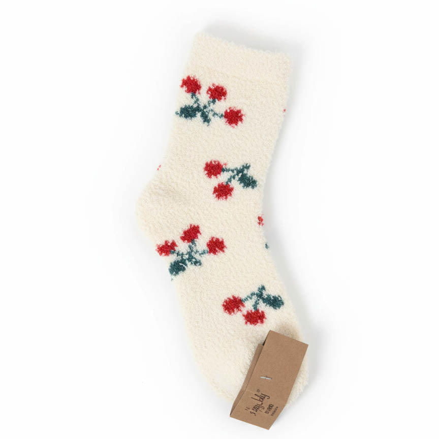 Cherry Winter Socks