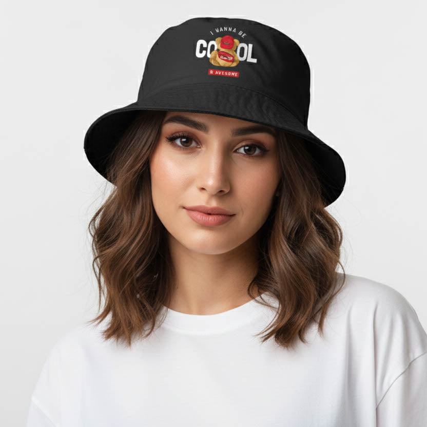 Wanna Be Cool Bear Bucket Hat