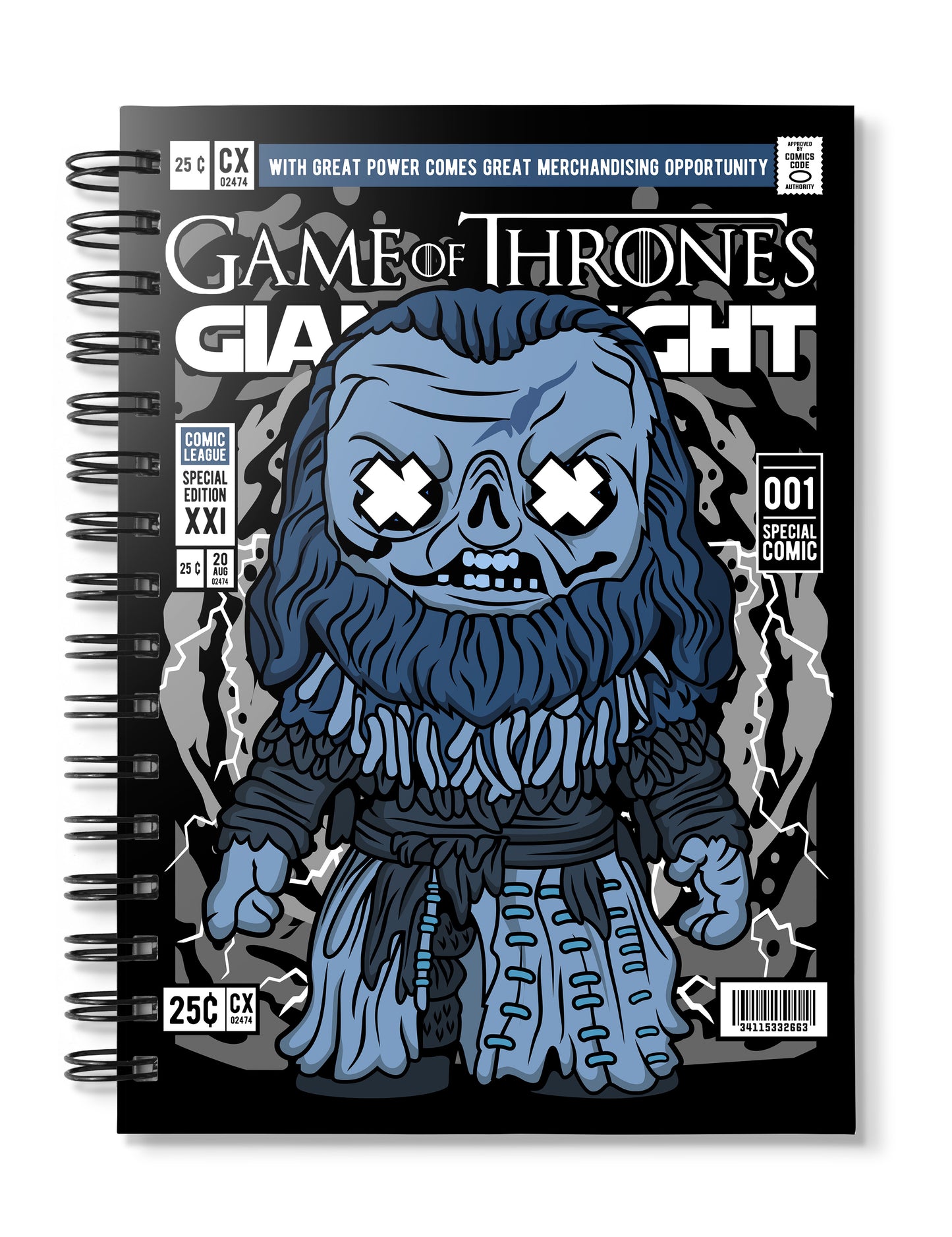 Giant Wight Game of Throne pop Art Notebook
