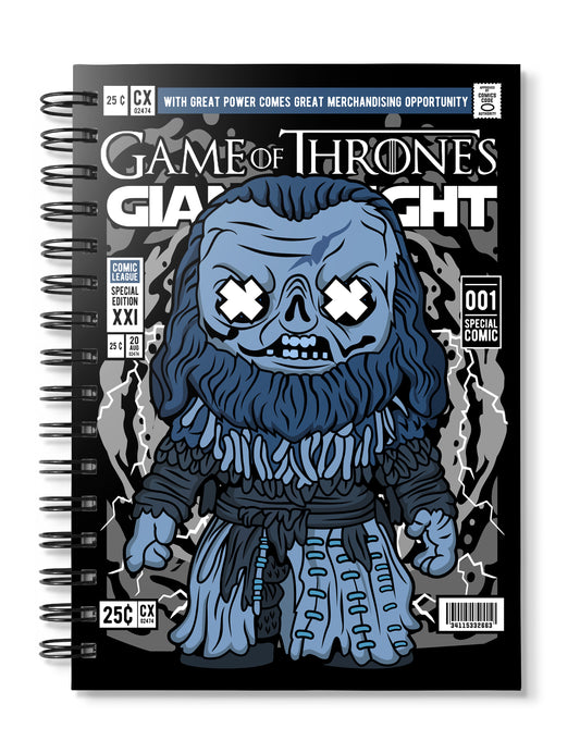 Giant Wight Game of Throne pop Art Notebook