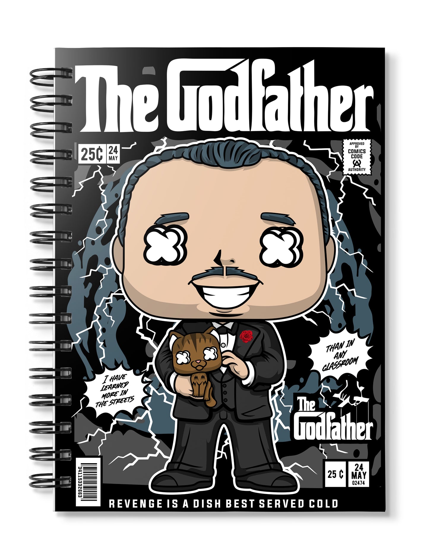 the god father pop art notebook