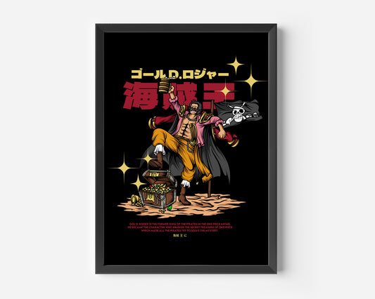 Gol D. Roger Piece Poster