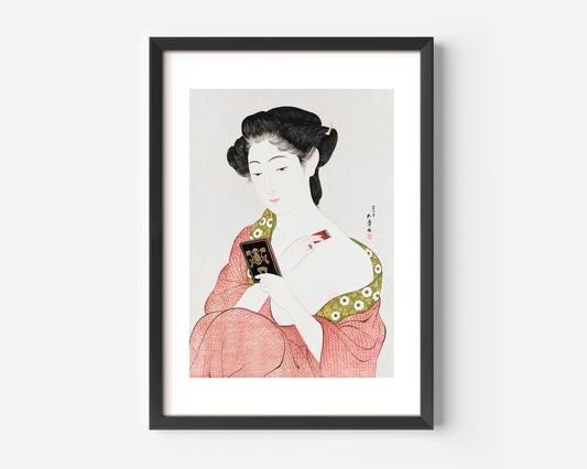 Goyō Hashiguchi woman woodblock Poster