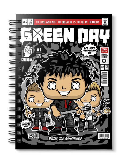 Green Day Pop Art Notebook