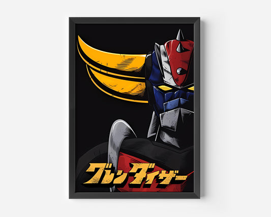 Grendizer Face Poster