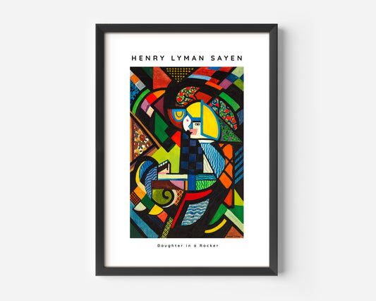 Henry Lyman Sayen Daughter in a Rocker Poster