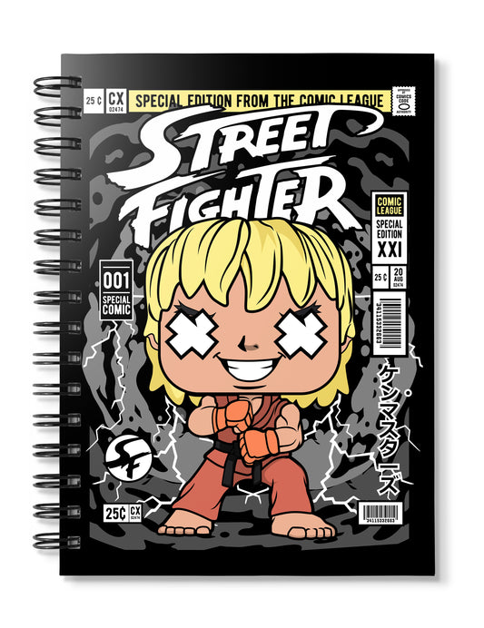 Ken Street Fighter pop Art Notebook