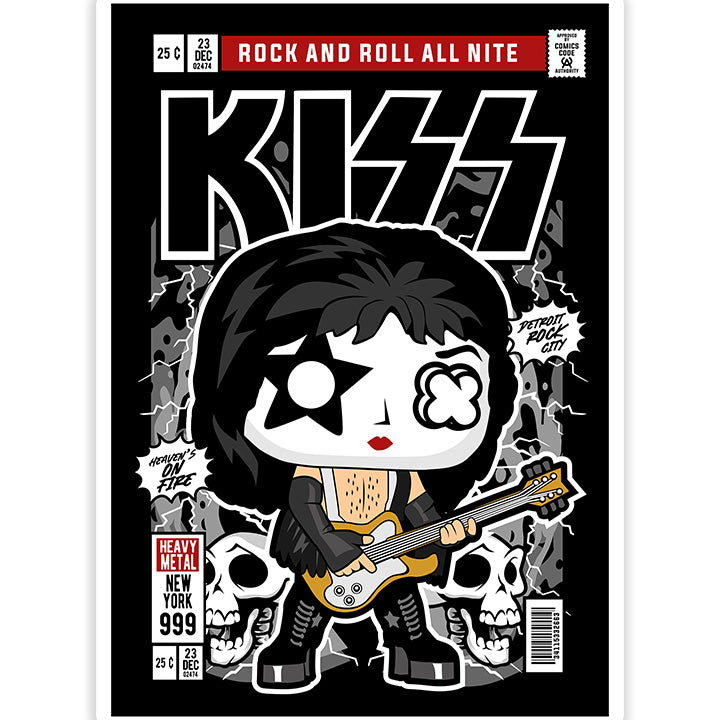 Kiss pop Art Sticker