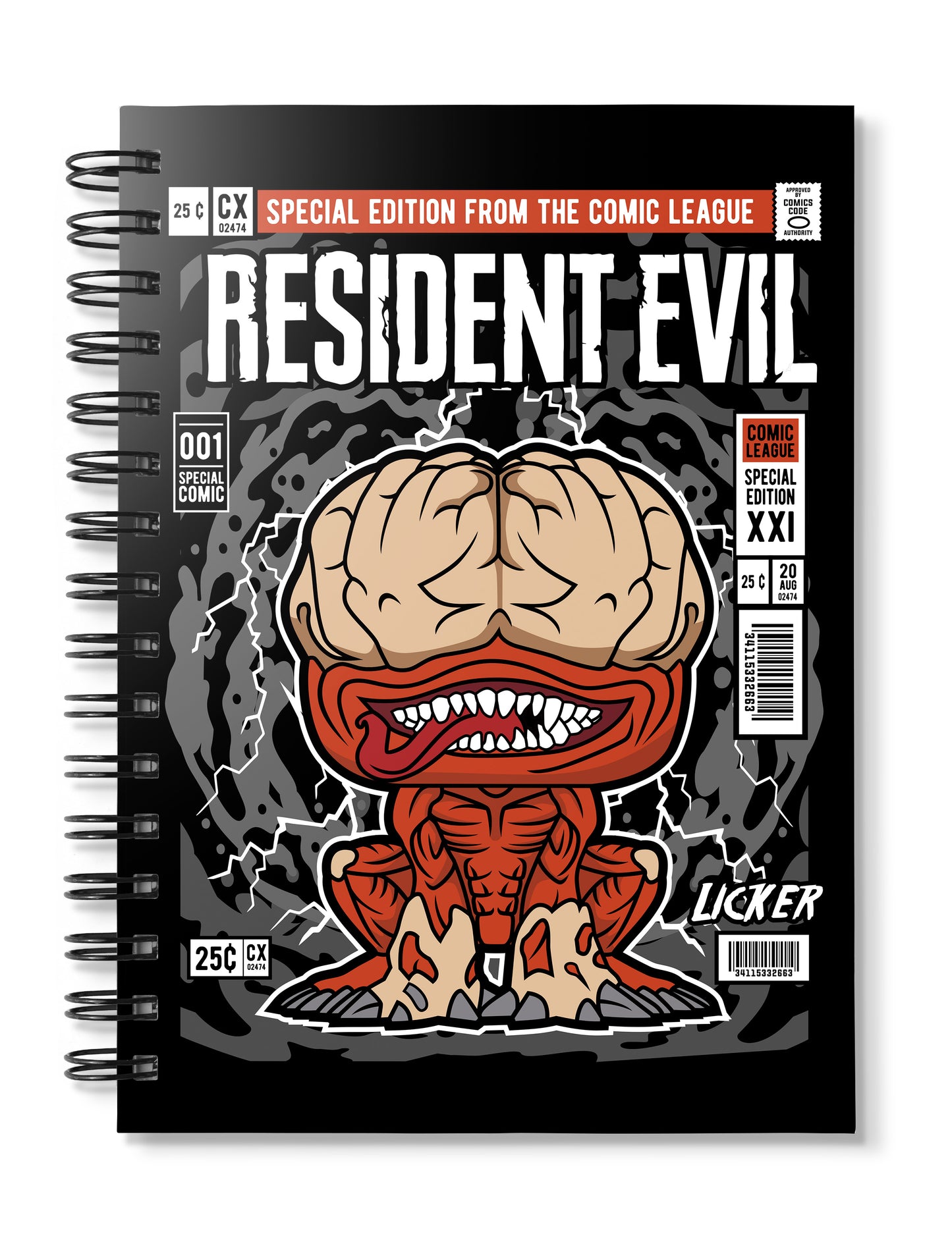 Licker Resident Evil pop Art Notebook