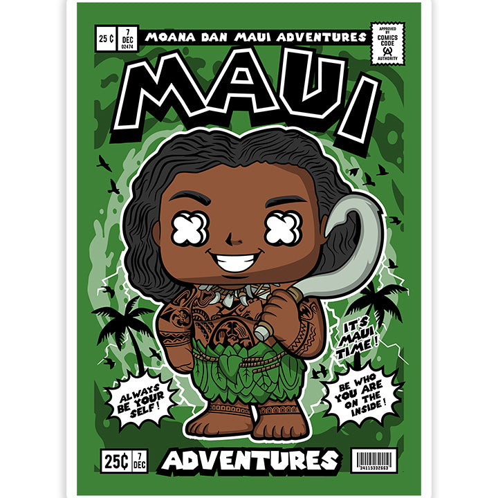 Maui Moana pop Art Sticker