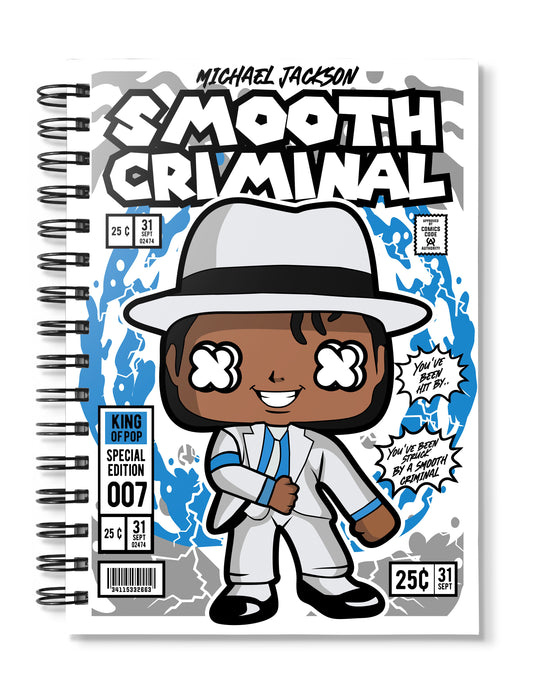 smooth criminal pop art notebook
