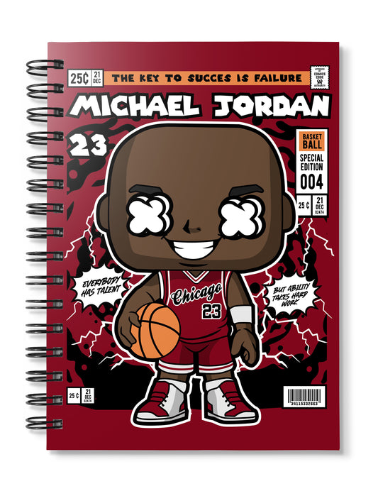 micheal jordan pop art notebook