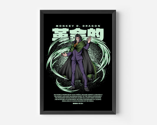 Monkey D. Dragon one Piece Poster