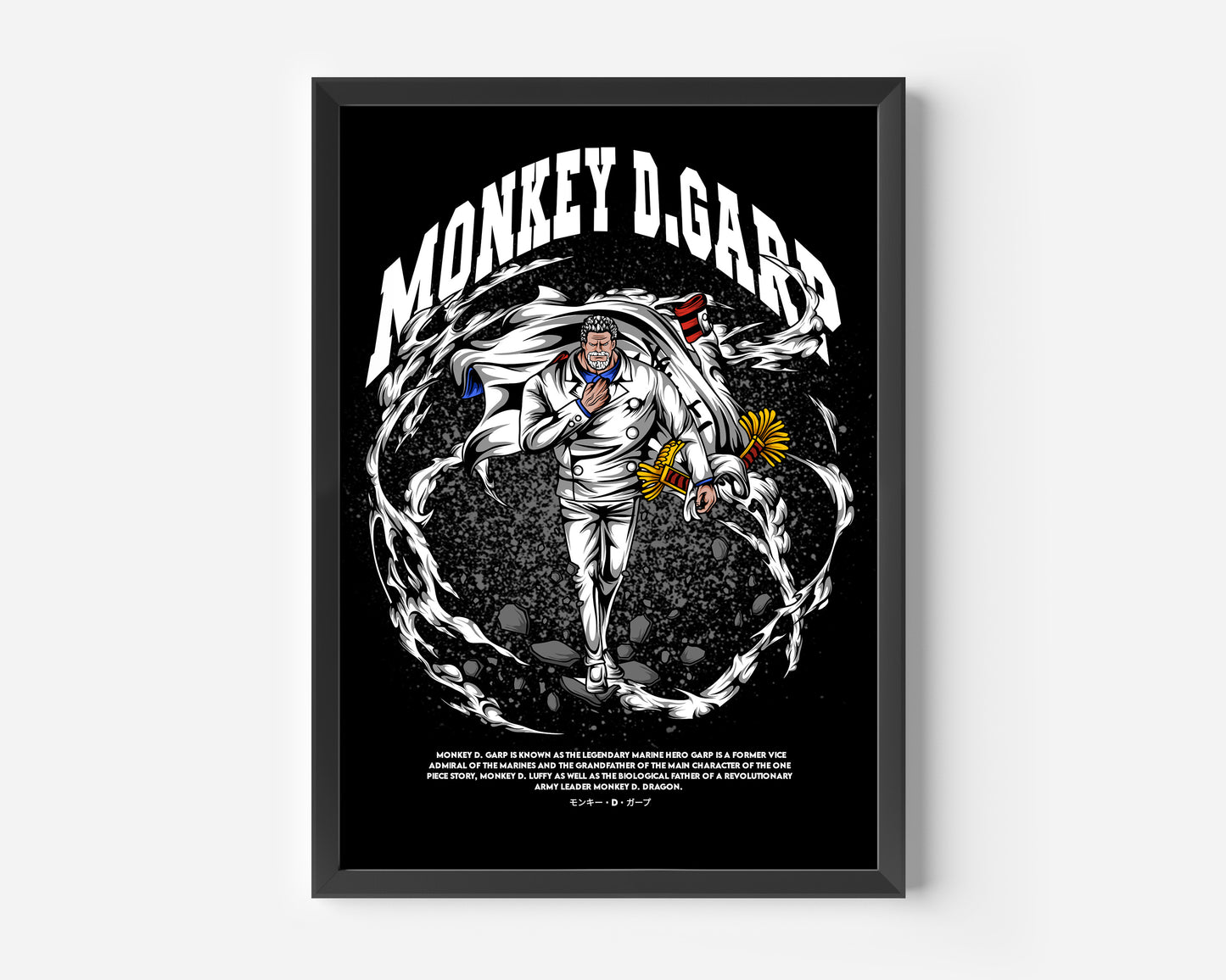 Monkey D. Garp one Piece Poster