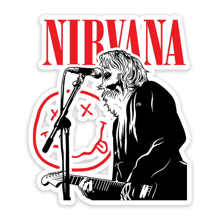 Nirvana Red Sticker