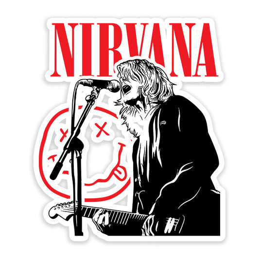 Nirvana Red Sticker