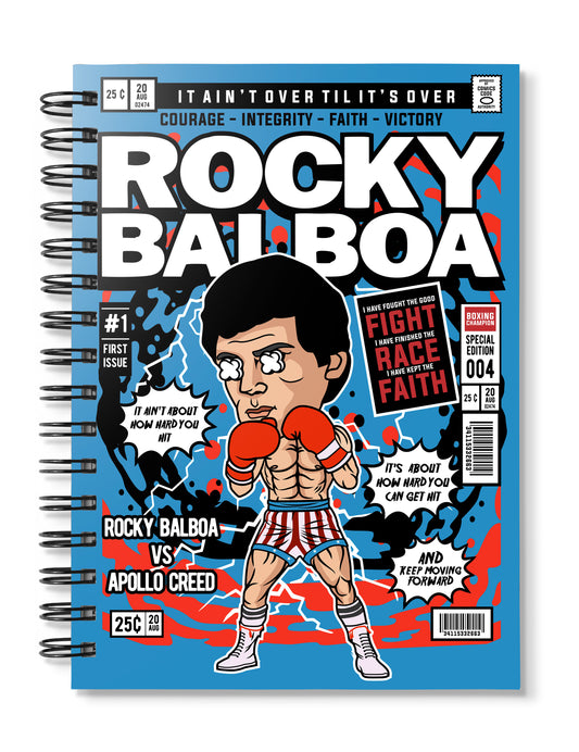 rocky balboa pop art notebook