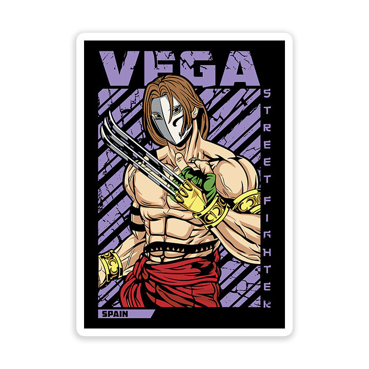 Vega Street fighter Sticker