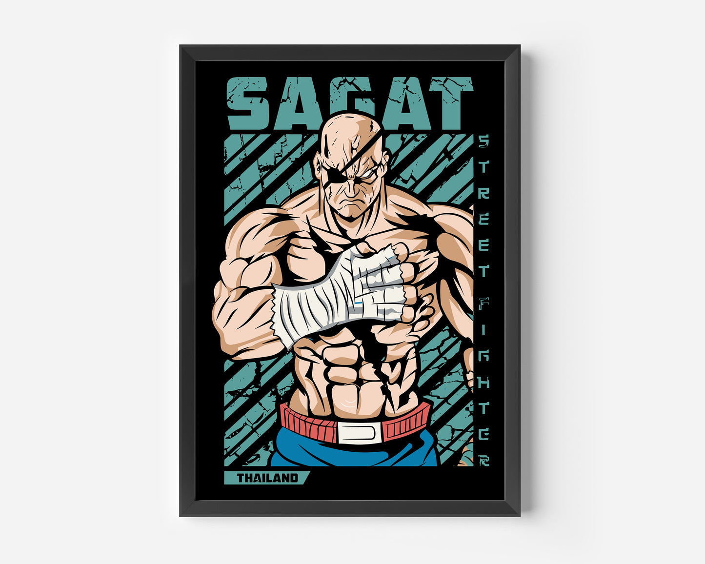 Sagat Street fighter Poster