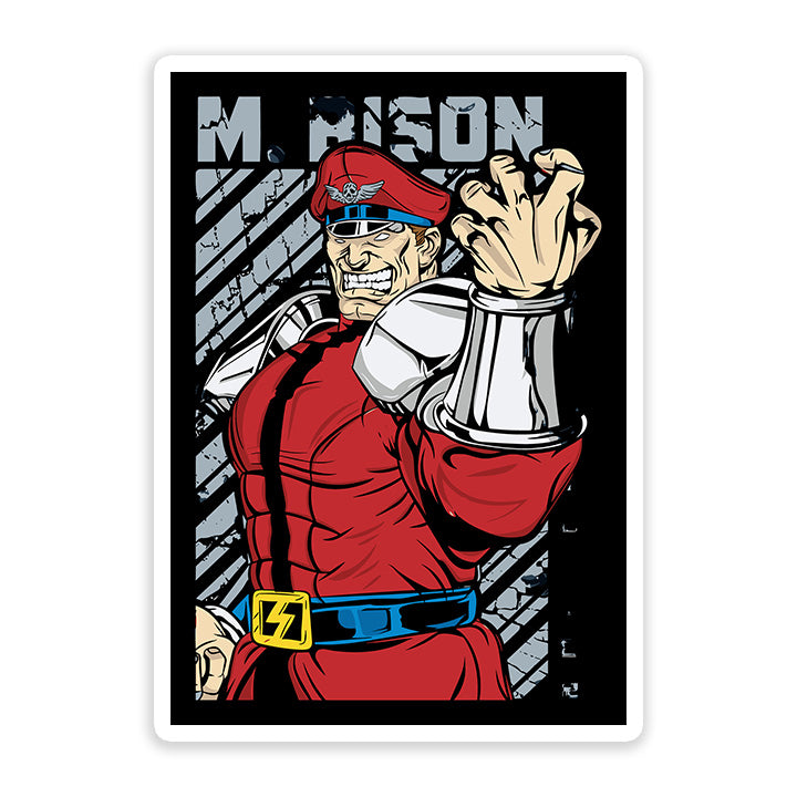 M. Bison Street fighter Sticker
