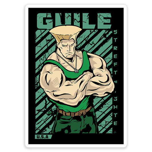 Guile Street fighter Sticker