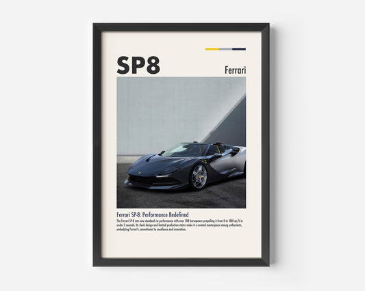 The Ferrari SP-8 Poster