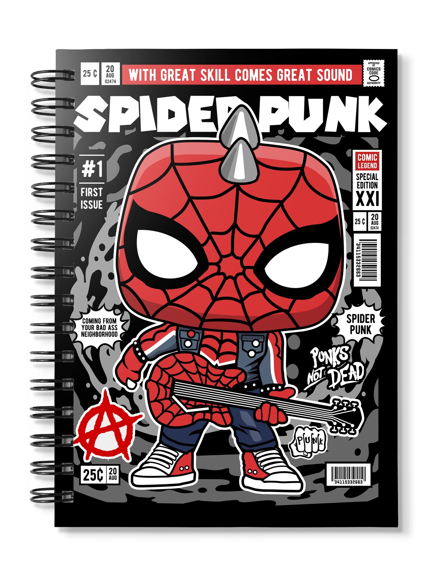 pop art
spider punk notebook