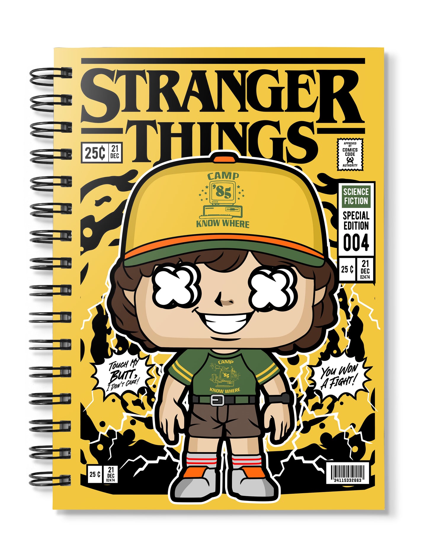 stranger things pop art otebook