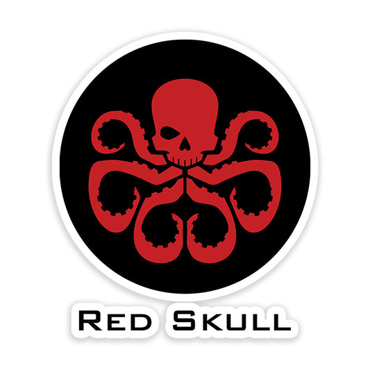 Red Skull Logo Sticker