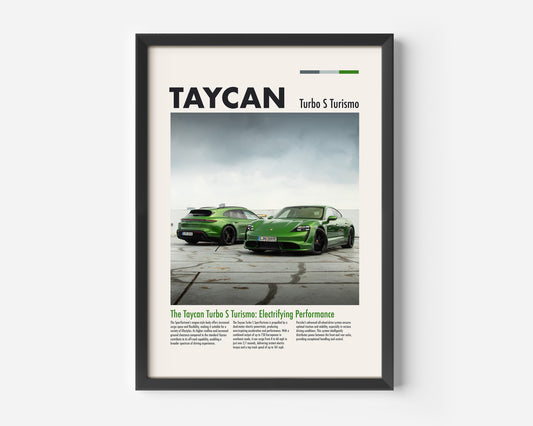 Porsche Taycan Turbo S Sport Turismo Poster