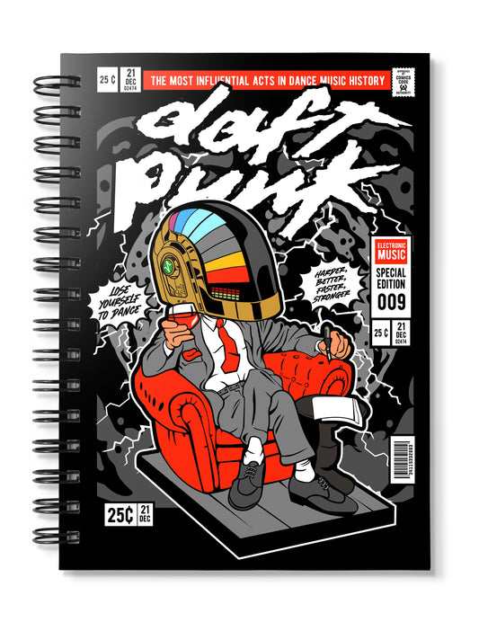 daft punk pop art notebook