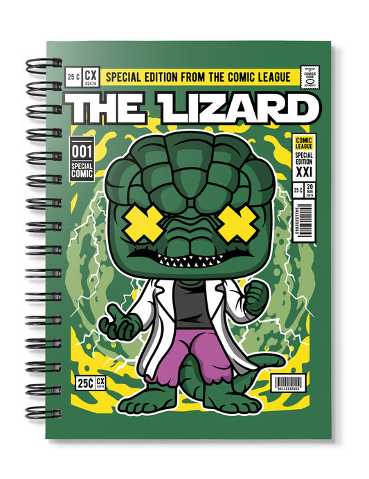 The Lizard Spiderman pop Art Notebook