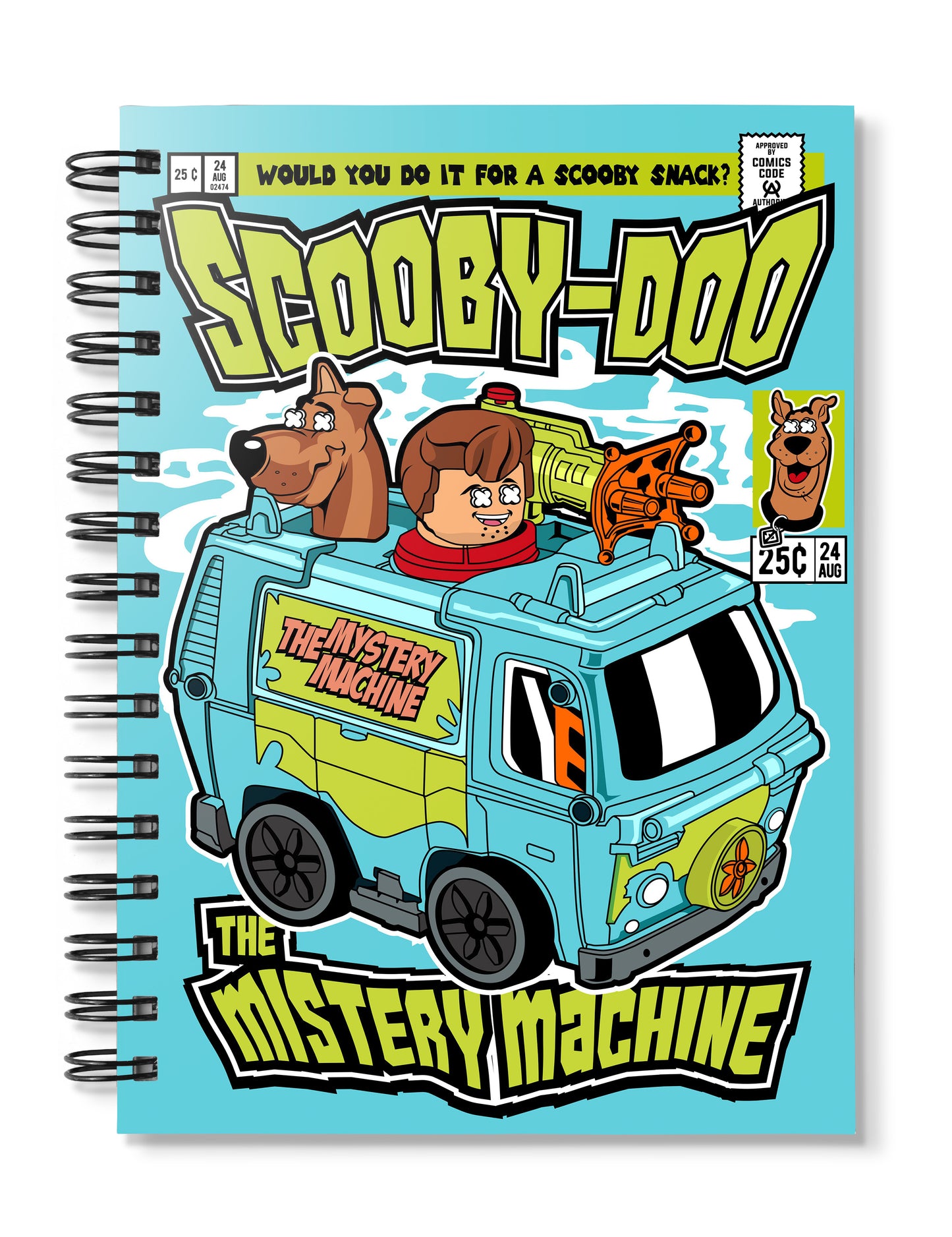 The Mystery Machine Scooby Pop Art Notebook