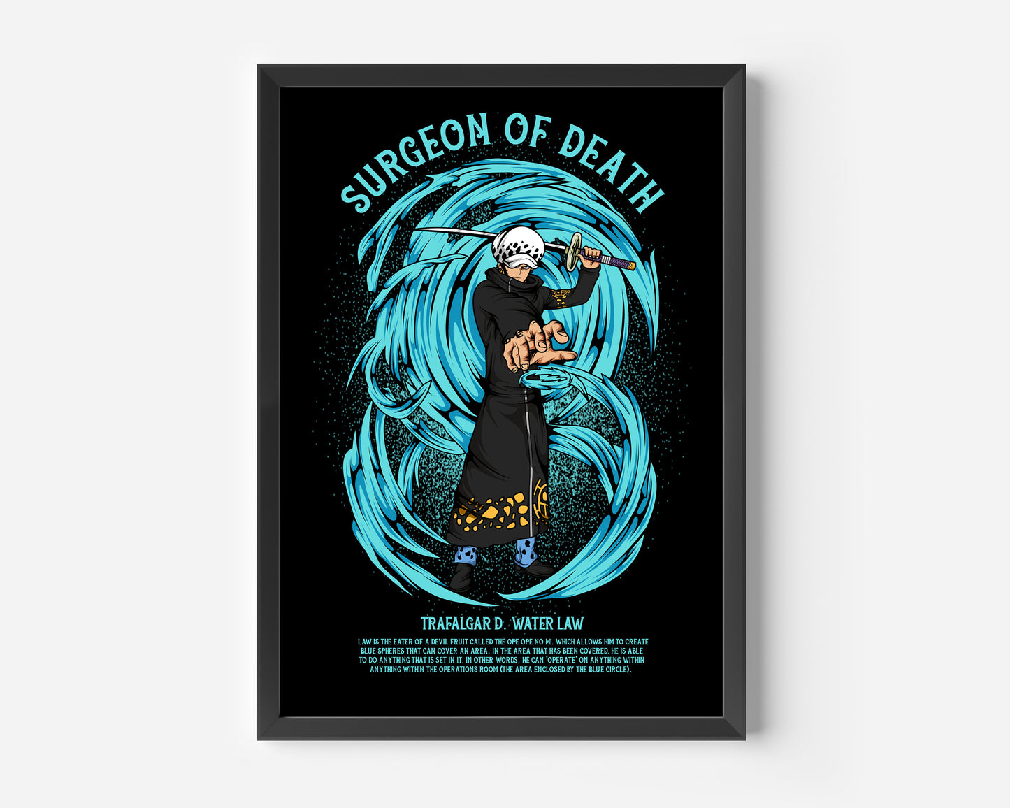 Trafalgar D. Water Law one Piece Poster