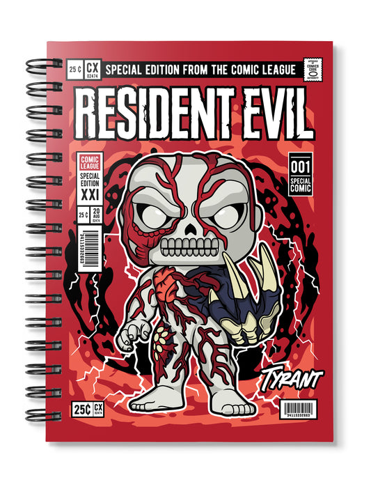 Tyrant resident evil pop Art Notebook