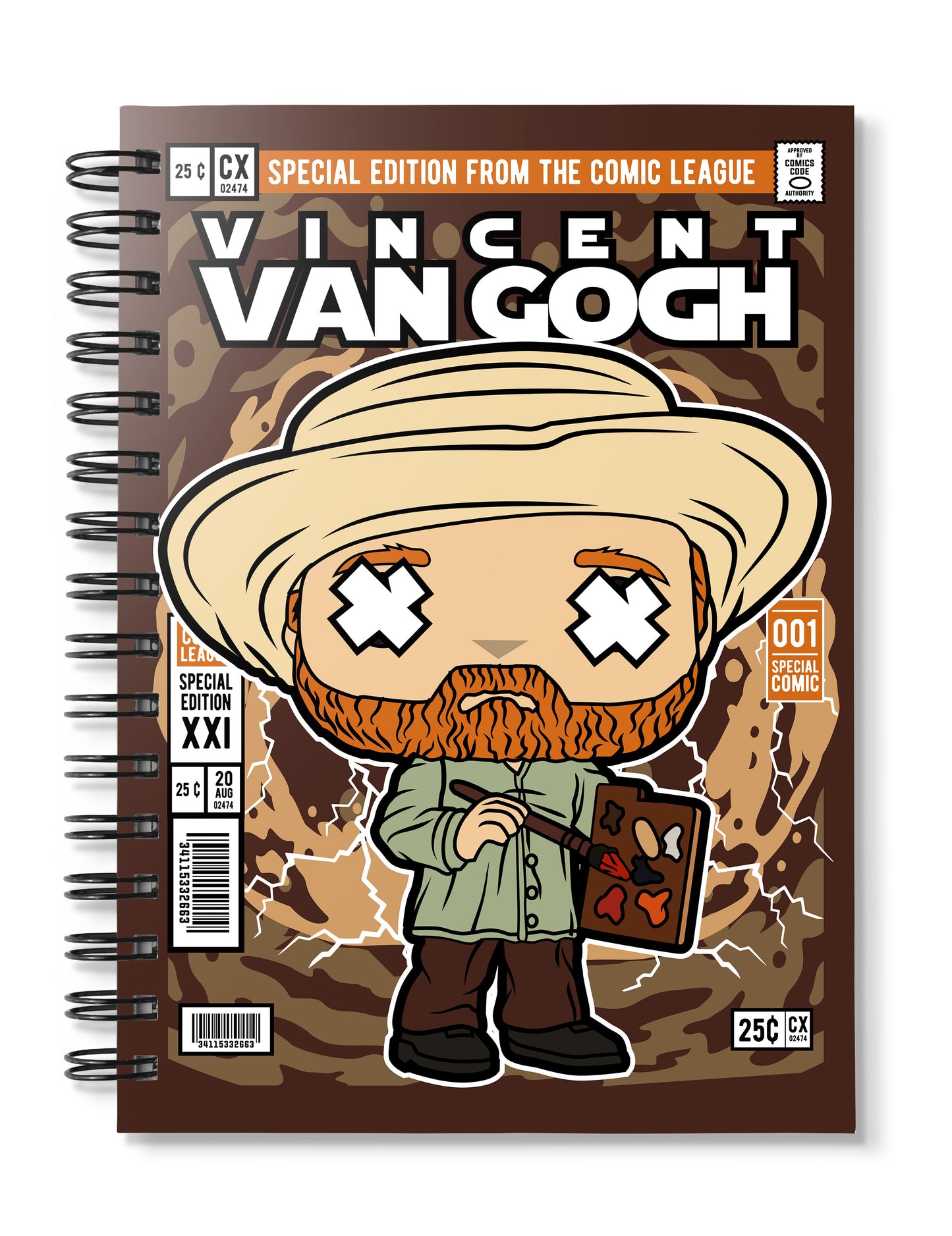 Vincent Van Gogh pop Art Notebook